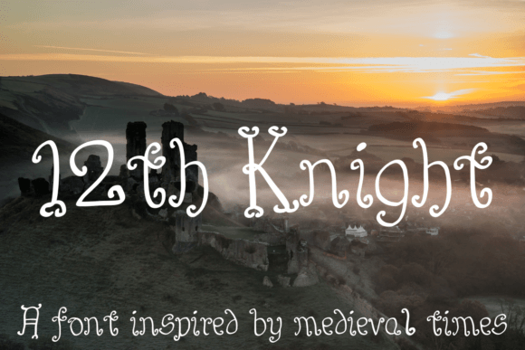 12th Knight: A Medieval-Inspired Display Typeface for Modern Web Design