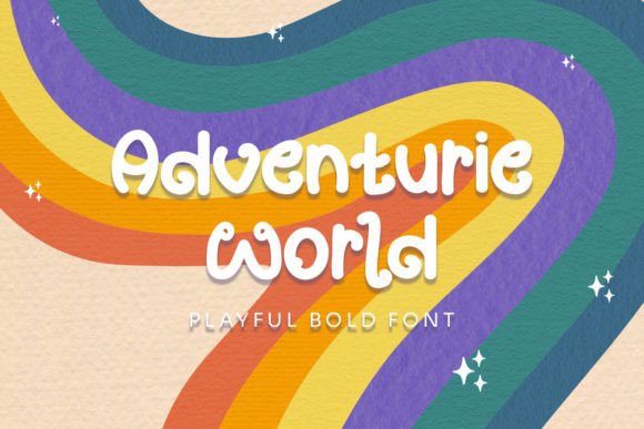 Adventurie World: A Playful Display Font for Creative Projects