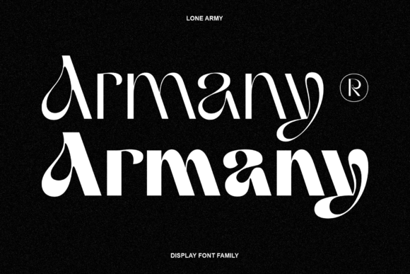 Armany: Modern Sans Serif Font for Bold Campaign Design