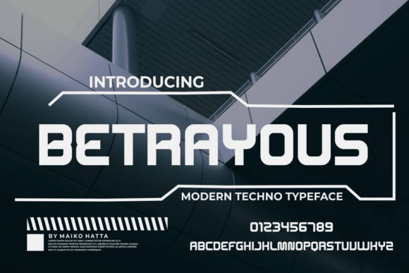 Betrayous Font for Bold Branding and Modern Design