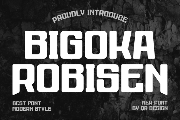 Bigoka Robisen: A Bold Display Font for Editorial Design