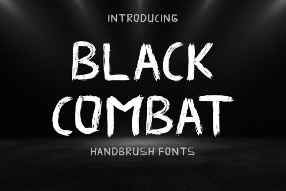 Black Combat: The Ultimate Brush Display Font for Bold Designs