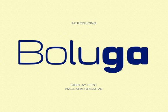 Boluga Font for Creative Craft and Commercial Use