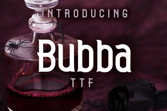Bubba: A Stylish Gothic Display Font for Bold Editorial Design