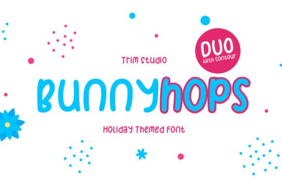 Bunnyhops: A Playful Display Font for Whimsical Branding