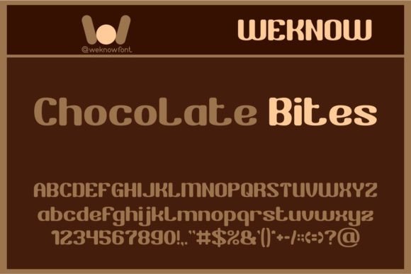 Chocolate Bites Font for Branding and Creative Projects