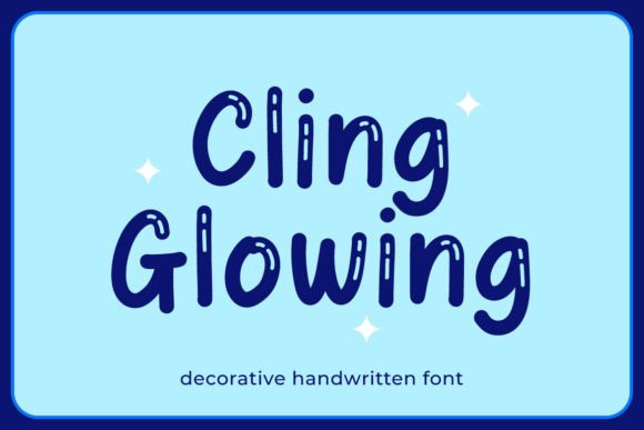 Cling Glowing Display Font for Creative Web Design