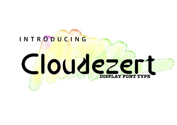 Cloudezert – A Display Font for Handmade Creations