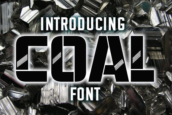 Coal Font for Creative Craft Projects