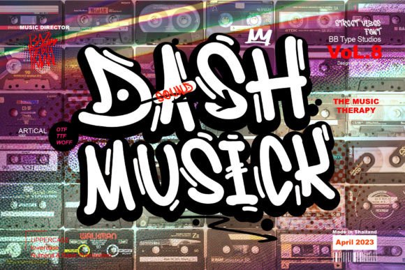 Dash Musick Font for Creative Makers and Handmade Designs