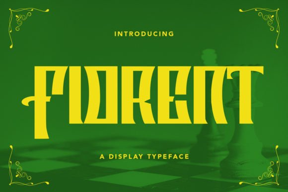 Fiorent: A Contemporary Display Typeface for Editorial Design