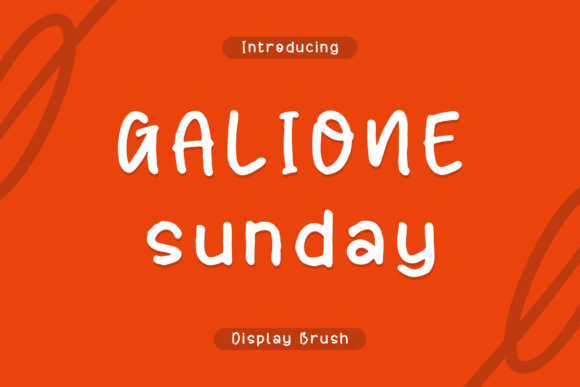 Galione Sunday: A Brush Display Font for Modern Web Design
