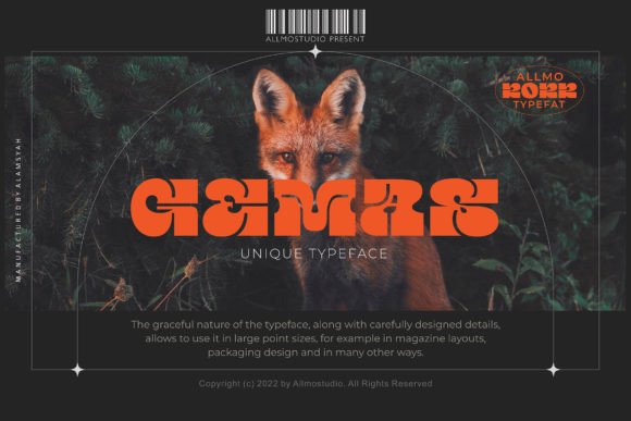 Gemas: A Wide Typeface for Creative Makers
