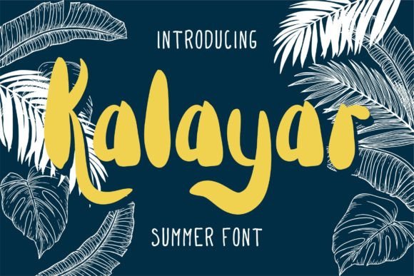Kalayar: The Bold Script Display Font for Handmade Brands