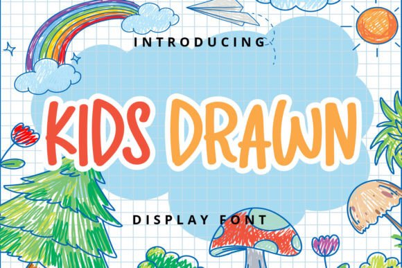 Kids Drawn: A Playful Display Font for Kids-Focused Campaigns