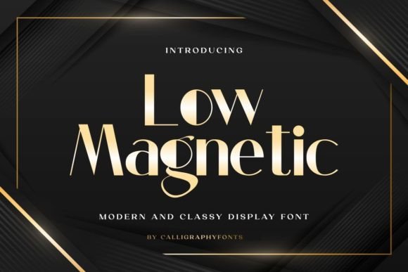 Low Magnetic: A Modern Display Font for Impactful Branding