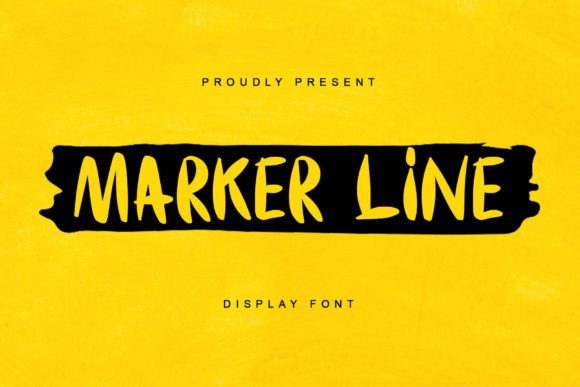 Marker Line: A Playful Display Font for Modern Branding