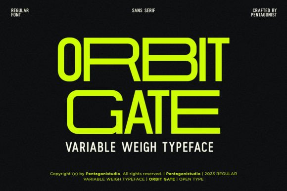 Orbit Gate: A Modern Display Font for Editorial Excellence