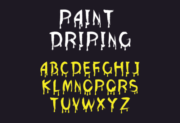 Paint Driping: A Spooky Display Font for Halloween Creations