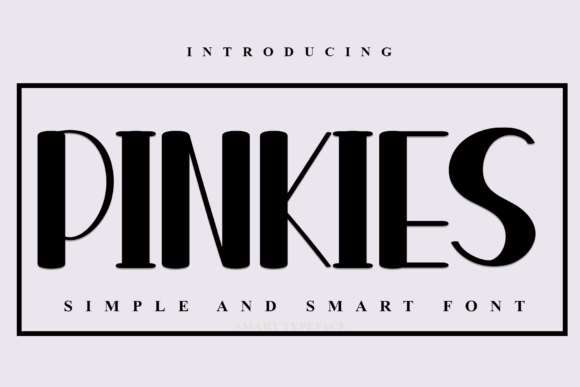Pinkies: A Chic Display Font for Creative Projects