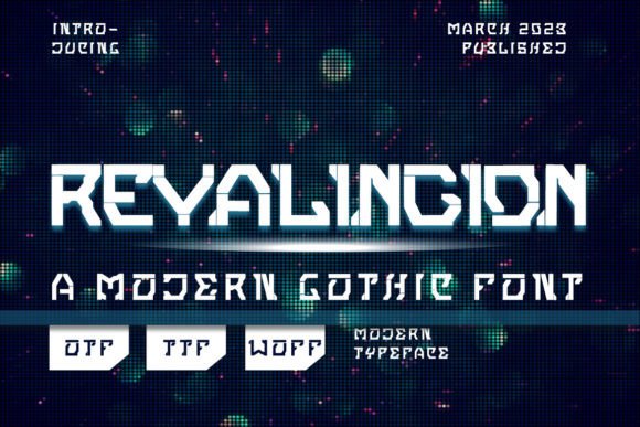 Revalingion: A Futuristic Font for Bold Branding