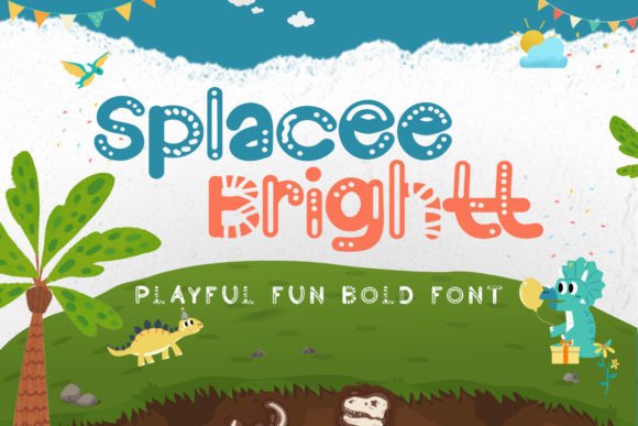 Splacee Brightt: The Whimsical Display Font for Creative Branding