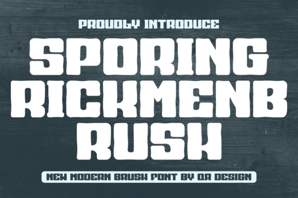Sporing Rickmen Brush: A Bold Font for Authentic Brand Identity