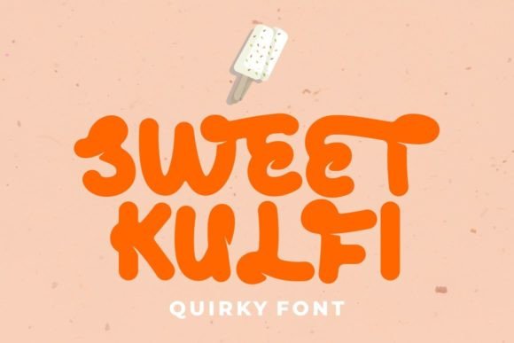 Sweet Kulfi Display Font for Bold Branding and Playful Design
