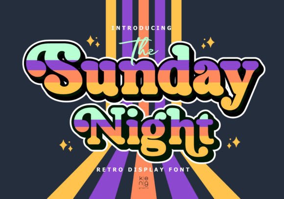 The Sunday Night Font for Vintage-Inspired Design Projects
