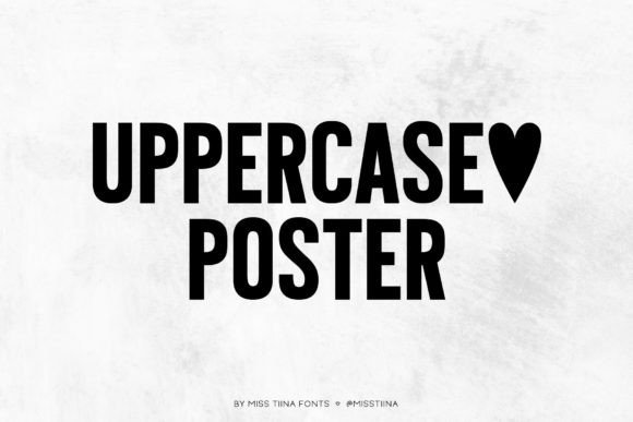 Uppercase Poster: A Versatile Display Font for Editorial Design