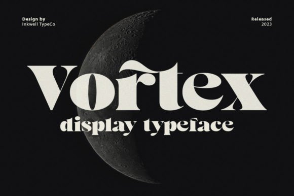 Vortex Display Font for Modern Web Design